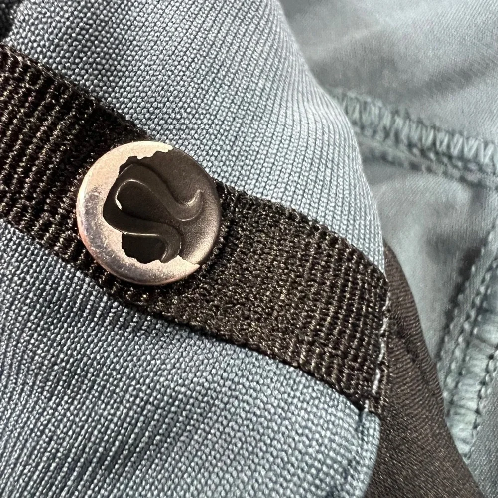 LULULEMON Commission Pant Slim Mens 32‎ Blue Gray Warpstreme Stretch Golf Office